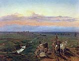 Landscape with Herd of Goats